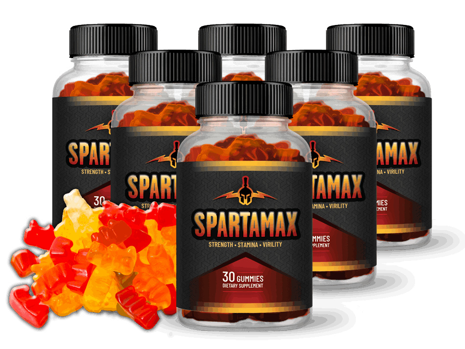 SpartaMax Gummies supplement bottle — official product image